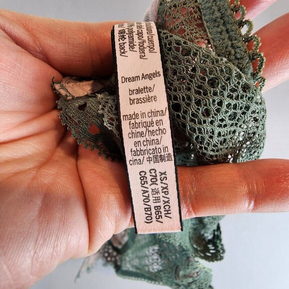 Victoria's Secret Dream Angels Wireless Eyelash Lace Bralette Sexy Sheer sz XS - Picture 8 of 11